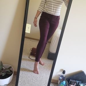 Maroon Skinny Jeans